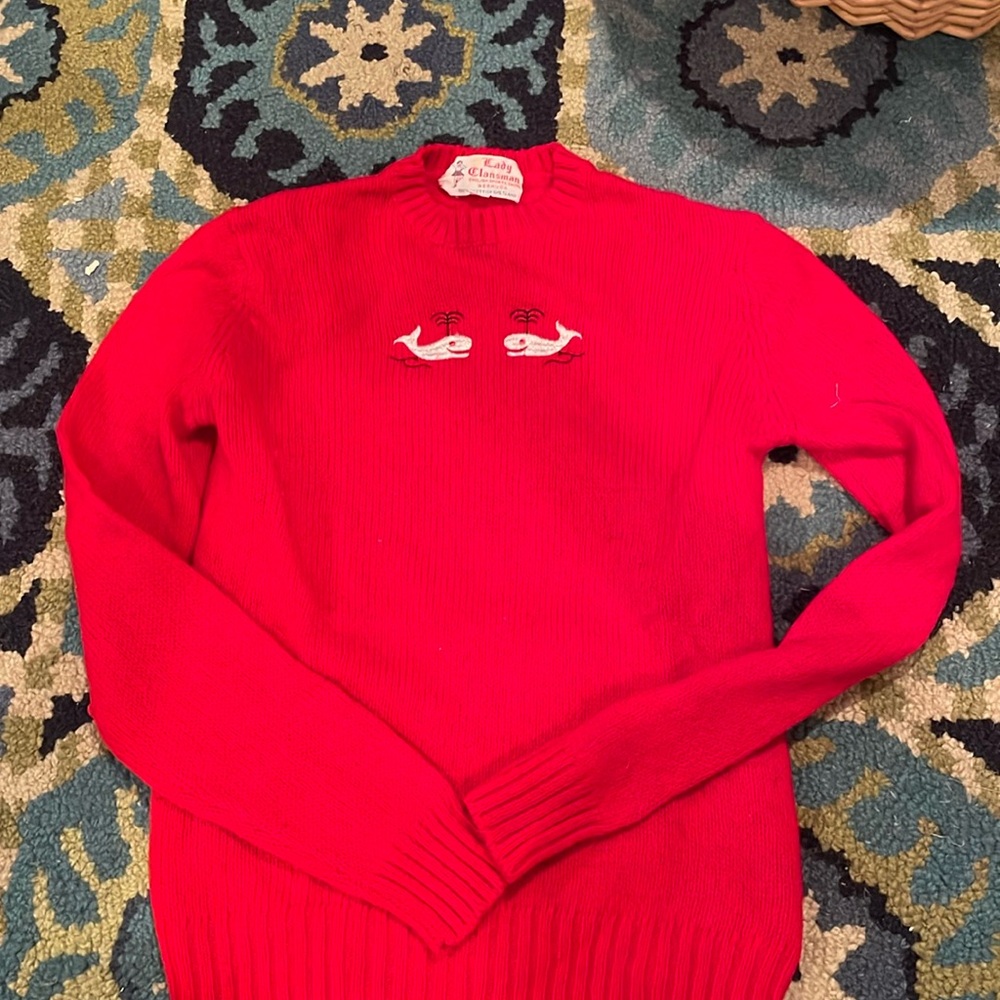 Scottish wool whale sweater